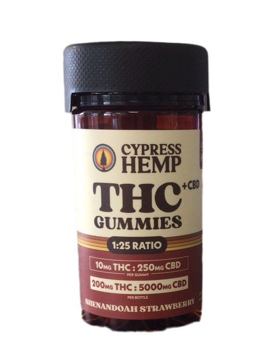 200mg THC Gummies by Cypress Hemp (20 Count)