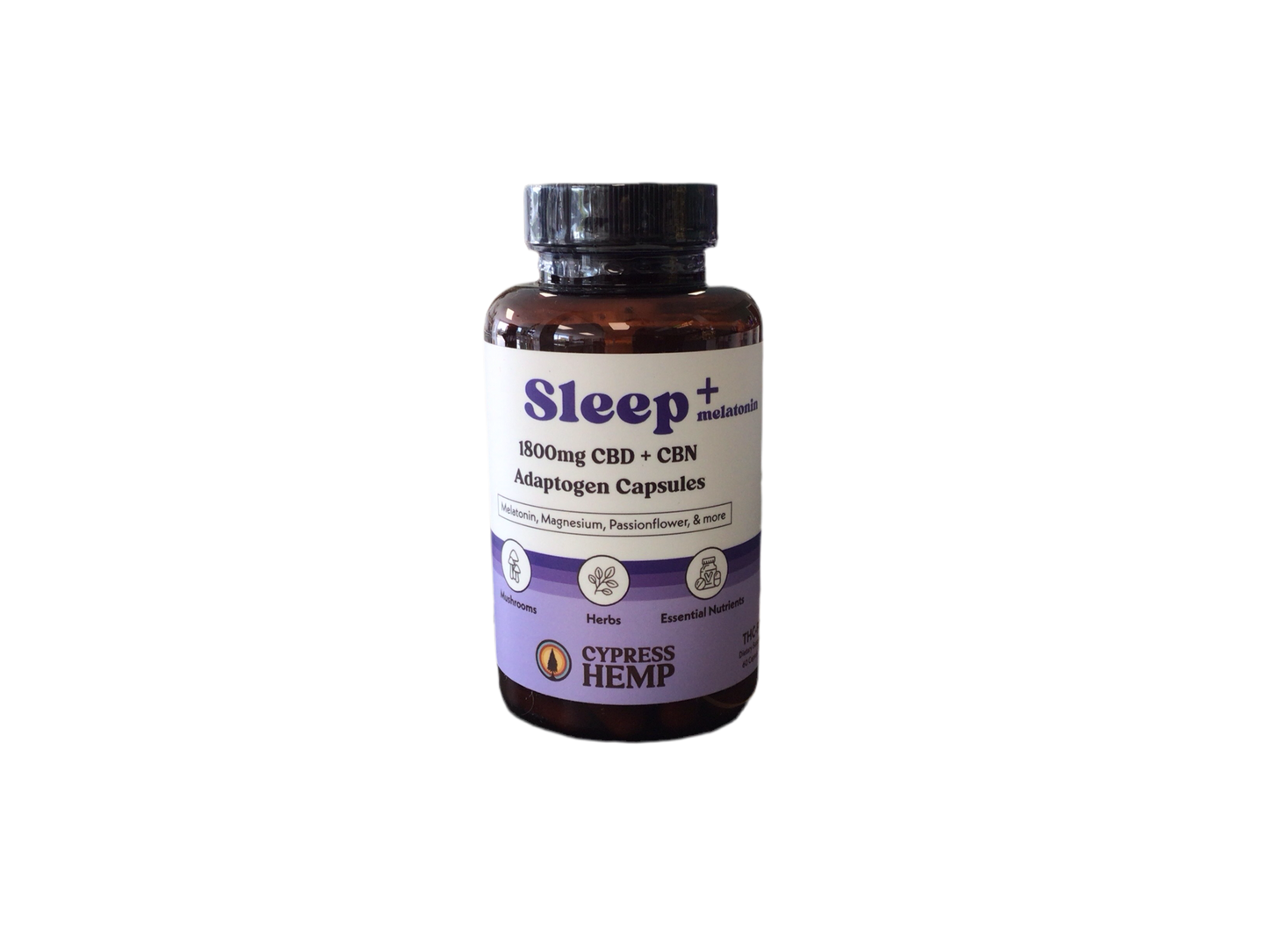 SLEEP Capsules (60 count) - 1800mg CBD + CBN/ Melatonin Free