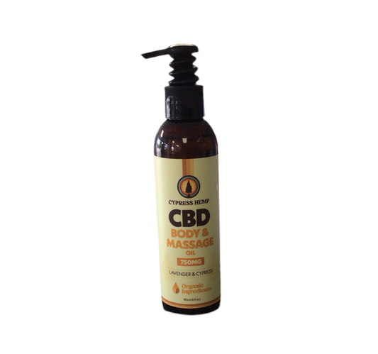 CBD Massage Oil by Cypress Hemp (750mg)