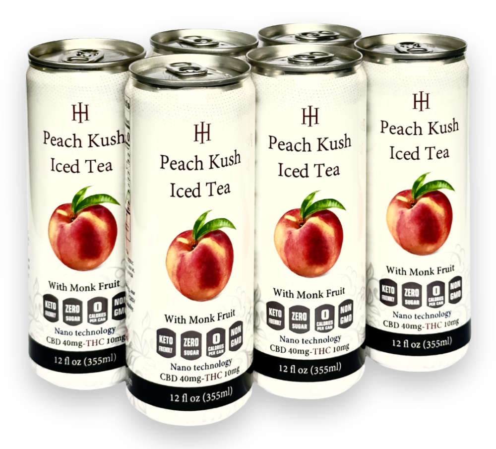 THC infused Peach Tea